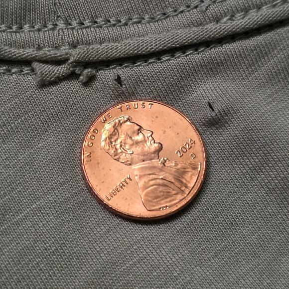 rag & bone Gravity Classic T-Shirt Men L Olive Vetiver Crew Neck - Picture 4 of 8